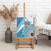 Fiji Rugby Bati Canvas Wall Art Tapa Pattern LT01 - Polynesian Pride