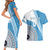 Custom Fiji Rugby Bati Couples Matching Short Sleeve Bodycon Dress and Hawaiian Shirt Tapa Pattern