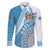 Custom Fiji Rugby Bati Family Matching Long Sleeve Bodycon Dress and Hawaiian Shirt Tapa Pattern