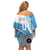 Custom Fiji Rugby Bati Family Matching Off Shoulder Short Dress and Hawaiian Shirt Tapa Pattern