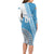 Custom Fiji Rugby Bati Long Sleeve Bodycon Dress Tapa Pattern