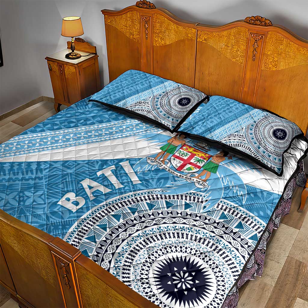Fiji Rugby Bati Quilt Bed Set Tapa Pattern LT01 - Polynesian Pride