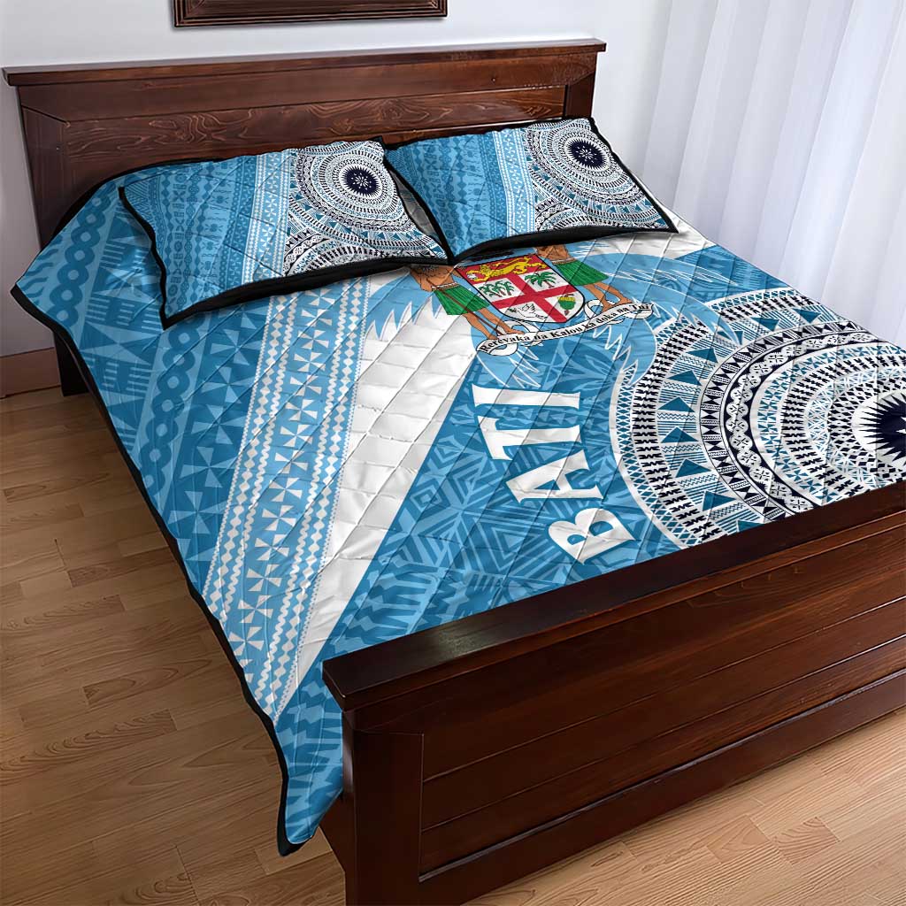 Fiji Rugby Bati Quilt Bed Set Tapa Pattern LT01 - Polynesian Pride