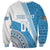 Custom Fiji Rugby Bati Sweatshirt Tapa Pattern