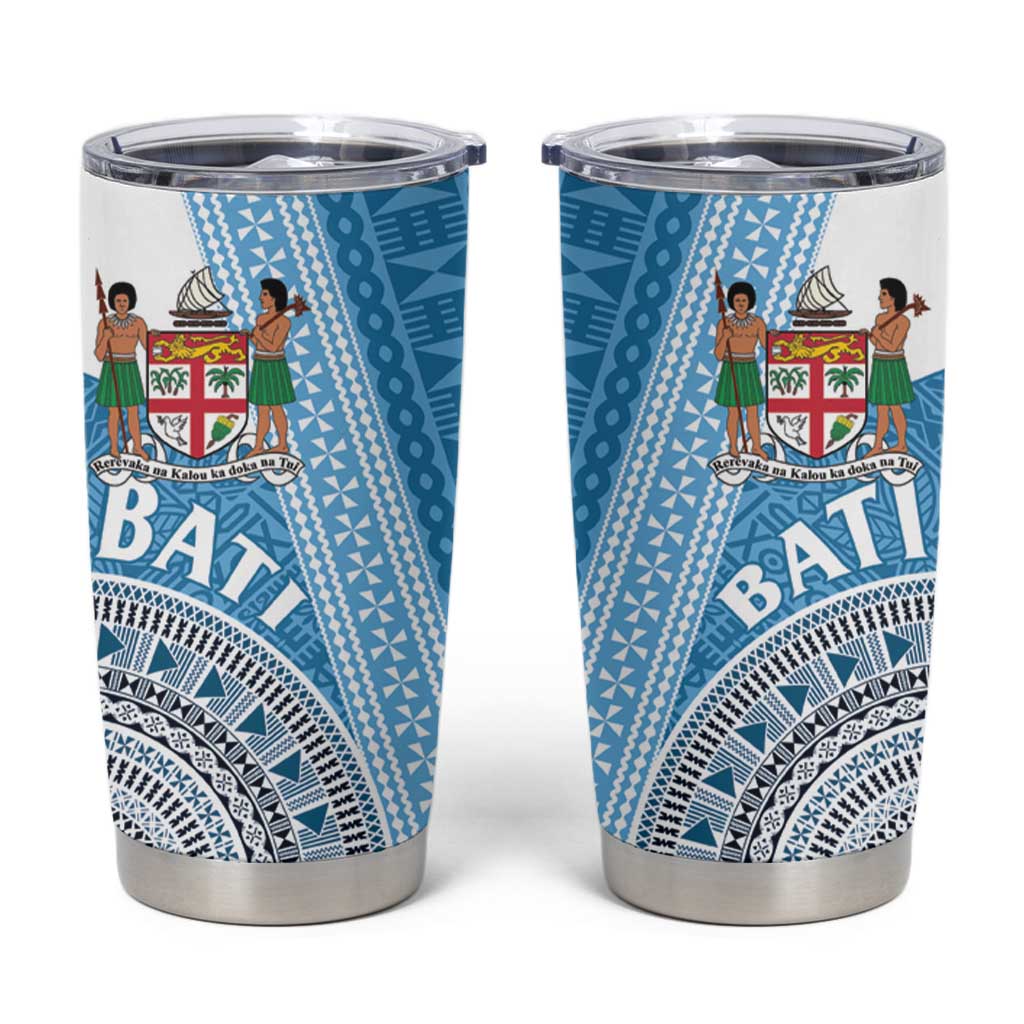 Fiji Rugby Bati Tumbler Cup Tapa Pattern