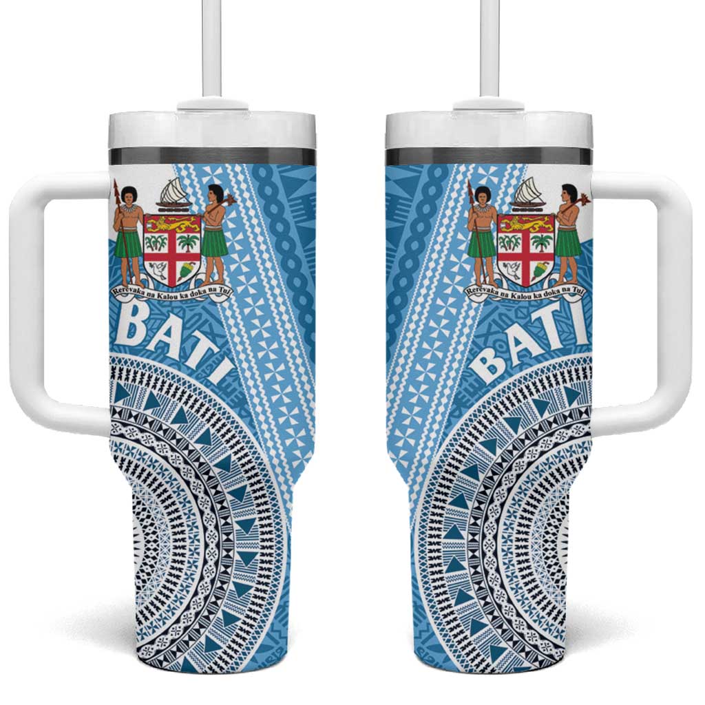 Fiji Rugby Bati Tumbler With Handle Tapa Pattern