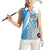 Custom Fiji Rugby Bati Women Sleeveless Polo Shirt Tapa Pattern