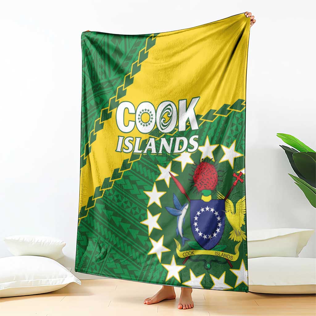 Cook Islands Rugby Kukis Blanket Circle Stars LT01 - Polynesian Pride
