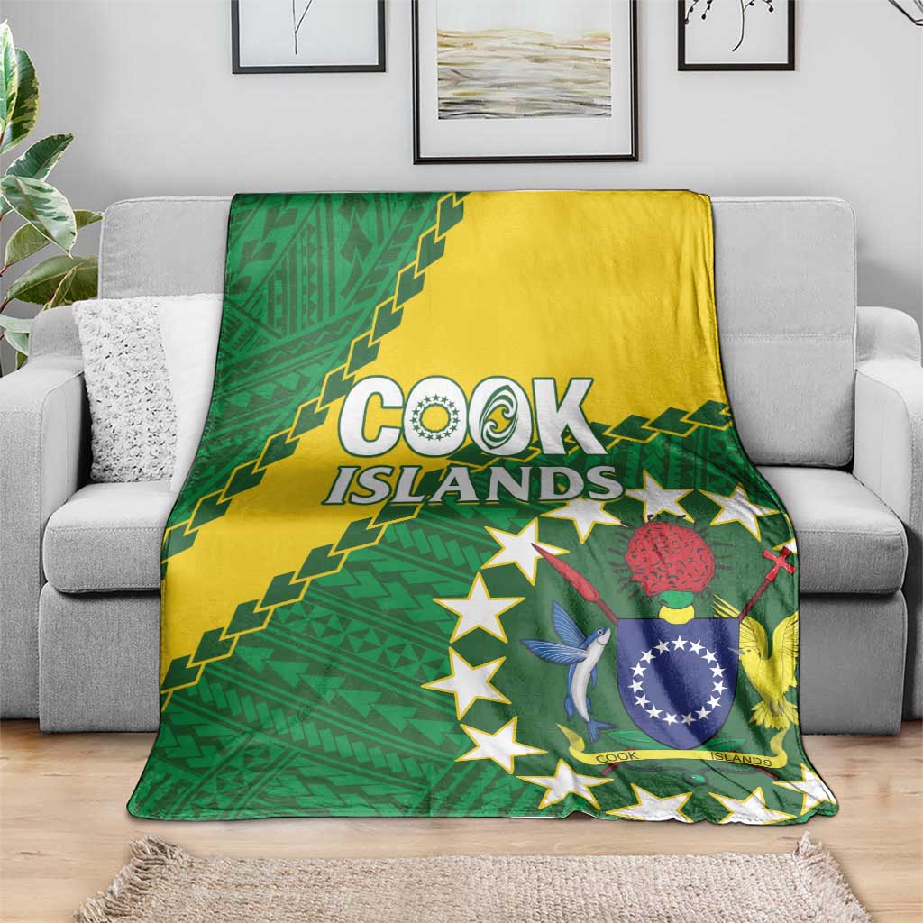 Cook Islands Rugby Kukis Blanket Circle Stars LT01 - Polynesian Pride