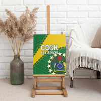 Cook Islands Rugby Kukis Canvas Wall Art Circle Stars LT01 - Polynesian Pride