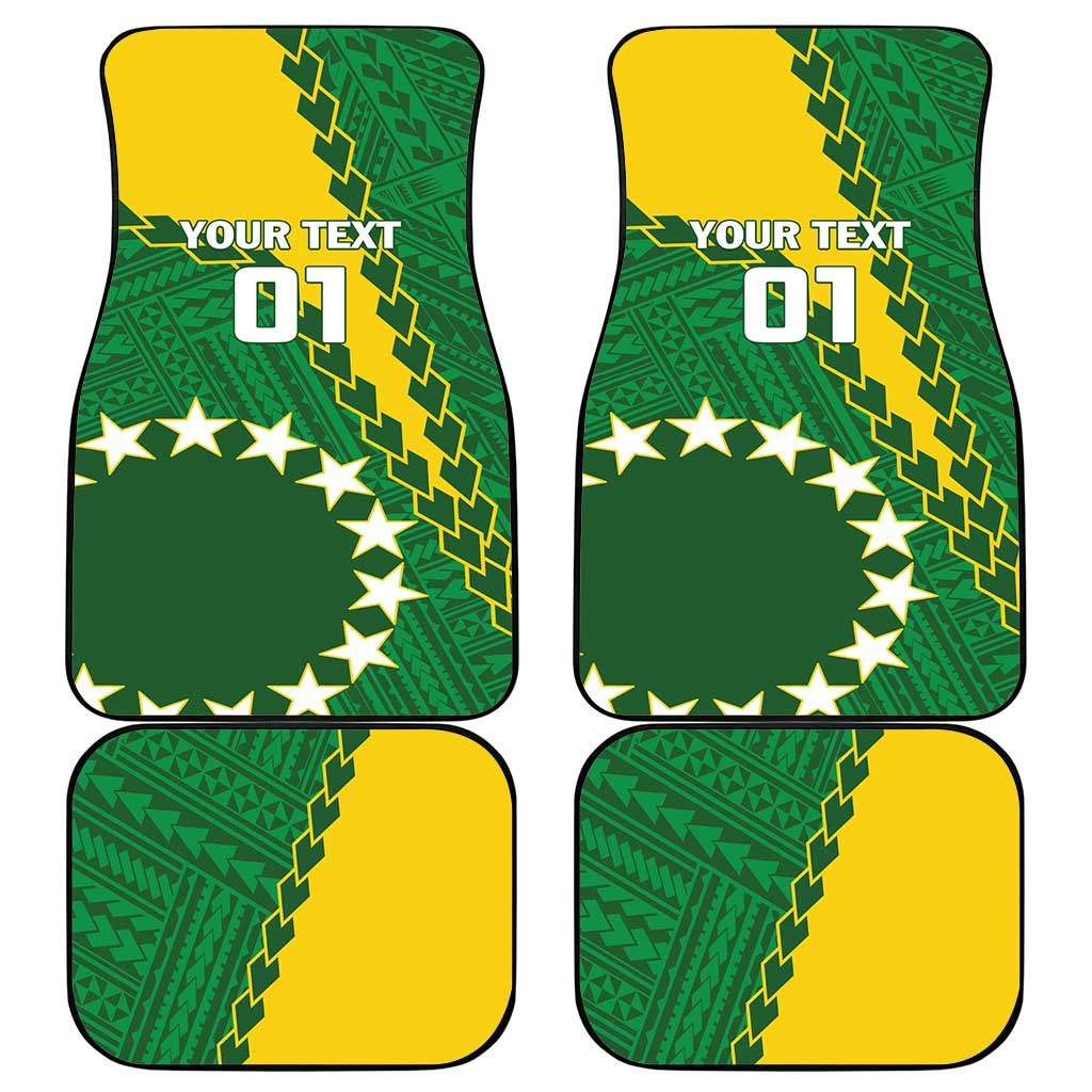 Cook Islands Rugby Kukis Car Mats Circle Stars LT01 - Polynesian Pride