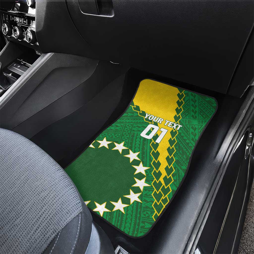Cook Islands Rugby Kukis Car Mats Circle Stars LT01 - Polynesian Pride