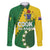Custom Cook Islands Rugby Kukis Family Matching Mermaid Dress and Hawaiian Shirt Circle Stars