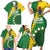 Custom Cook Islands Rugby Kukis Family Matching Short Sleeve Bodycon Dress and Hawaiian Shirt Circle Stars