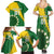 Custom Cook Islands Rugby Kukis Family Matching Summer Maxi Dress and Hawaiian Shirt Circle Stars