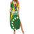 Custom Cook Islands Rugby Kukis Family Matching Summer Maxi Dress and Hawaiian Shirt Circle Stars