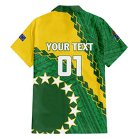 Custom Cook Islands Rugby Kukis Family Matching Tank Maxi Dress and Hawaiian Shirt Circle Stars