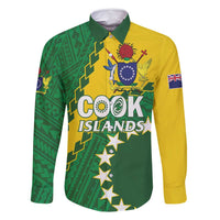 Custom Cook Islands Rugby Kukis Family Matching Tank Maxi Dress and Hawaiian Shirt Circle Stars
