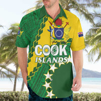 Custom Cook Islands Rugby Kukis Hawaiian Shirt Circle Stars LT01 - Polynesian Pride