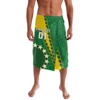 Custom Cook Islands Rugby Kukis Lavalava Circle Stars LT01 Green - Polynesian Pride