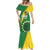 Custom Cook Islands Rugby Kukis Mermaid Dress Circle Stars