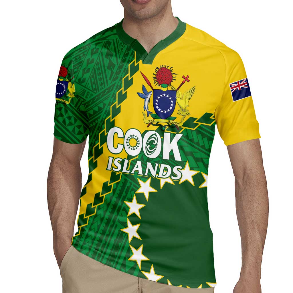 Custom Cook Islands Rugby Kukis Rugby Jersey Circle Stars LT01 - Polynesian Pride
