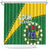 Cook Islands Rugby Kukis Shower Curtain Circle Stars