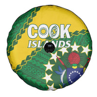 Cook Islands Rugby Kukis Spare Tire Cover Circle Stars LT01 - Polynesian Pride
