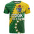 Custom Cook Islands Rugby Kukis T Shirt Circle Stars