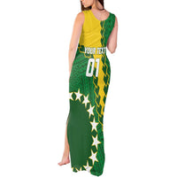 Custom Cook Islands Rugby Kukis Tank Maxi Dress Circle Stars LT01 - Polynesian Pride