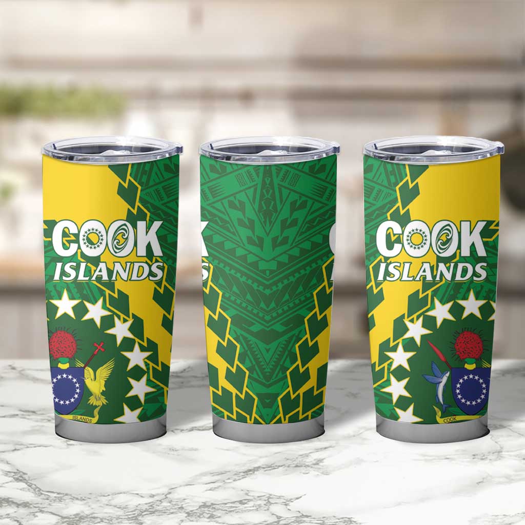 Cook Islands Rugby Kukis Tumbler Cup Circle Stars LT01 - Polynesian Pride