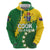 Custom Cook Islands Rugby Kukis Zip Hoodie Circle Stars