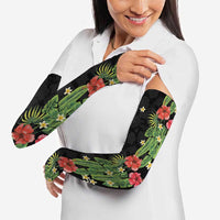 Hawaiian Hibiscus Plumeria Arm Sleeves Tropical Leaves LT01 - Polynesian Pride