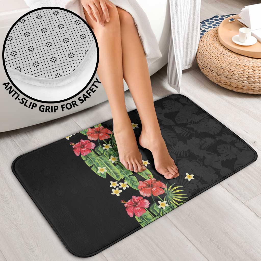 Hawaiian Hibiscus Plumeria Bathroom Set Tropical Leaves LT01 - Polynesian Pride