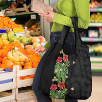 Hawaiian Hibiscus Plumeria Grocery Bag Tropical Leaves LT01 - Polynesian Pride