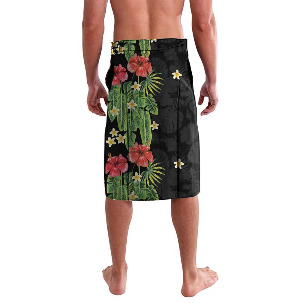 Hawaiian Hibiscus Plumeria Lavalava Tropical Leaves LT01 - Polynesian Pride