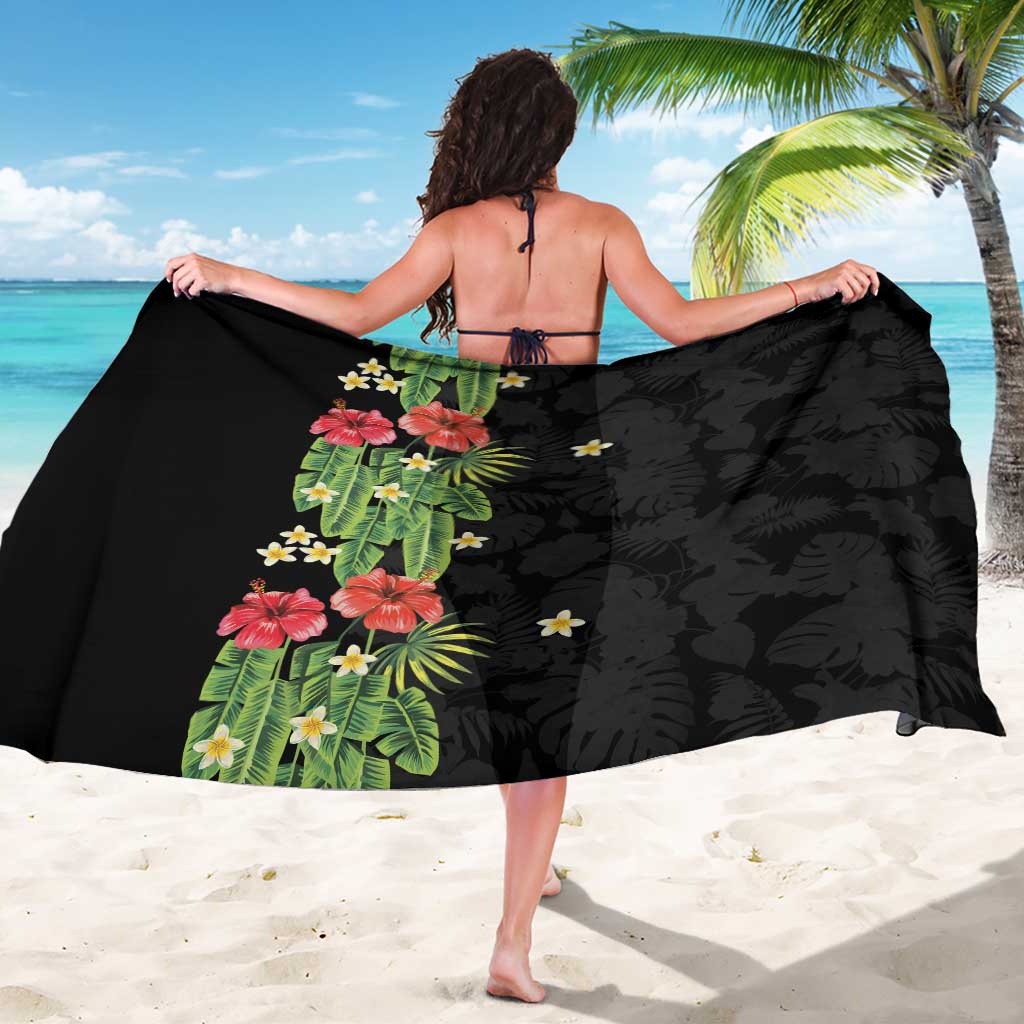 Hawaiian Hibiscus Plumeria Sarong Tropical Leaves LT01 - Polynesian Pride