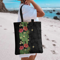 Hawaiian Hibiscus Plumeria Tote Bag Tropical Leaves LT01 - Polynesian Pride