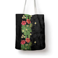 Hawaiian Hibiscus Plumeria Tote Bag Tropical Leaves LT01 - Polynesian Pride