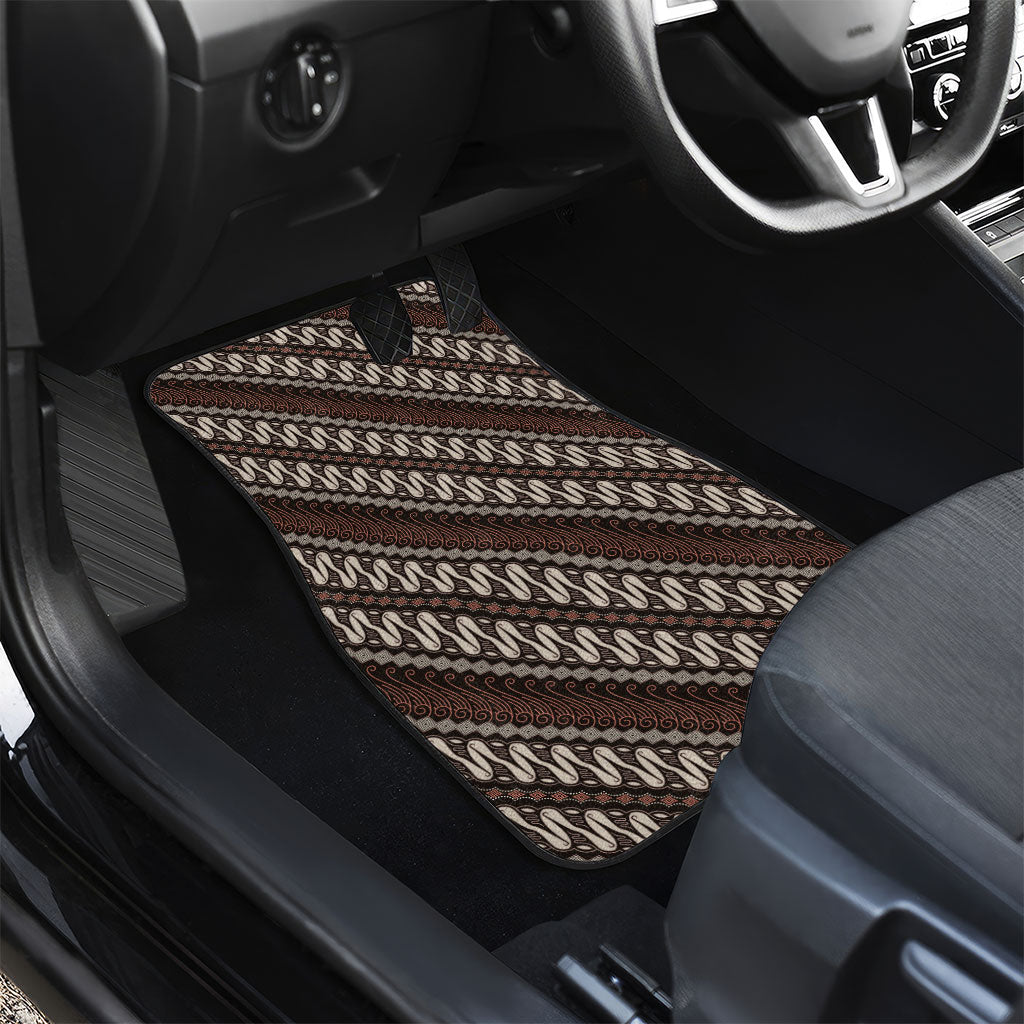 Yogyakarta Parang Batik Motifs Car Mats Indonesian Traditional Pattern
