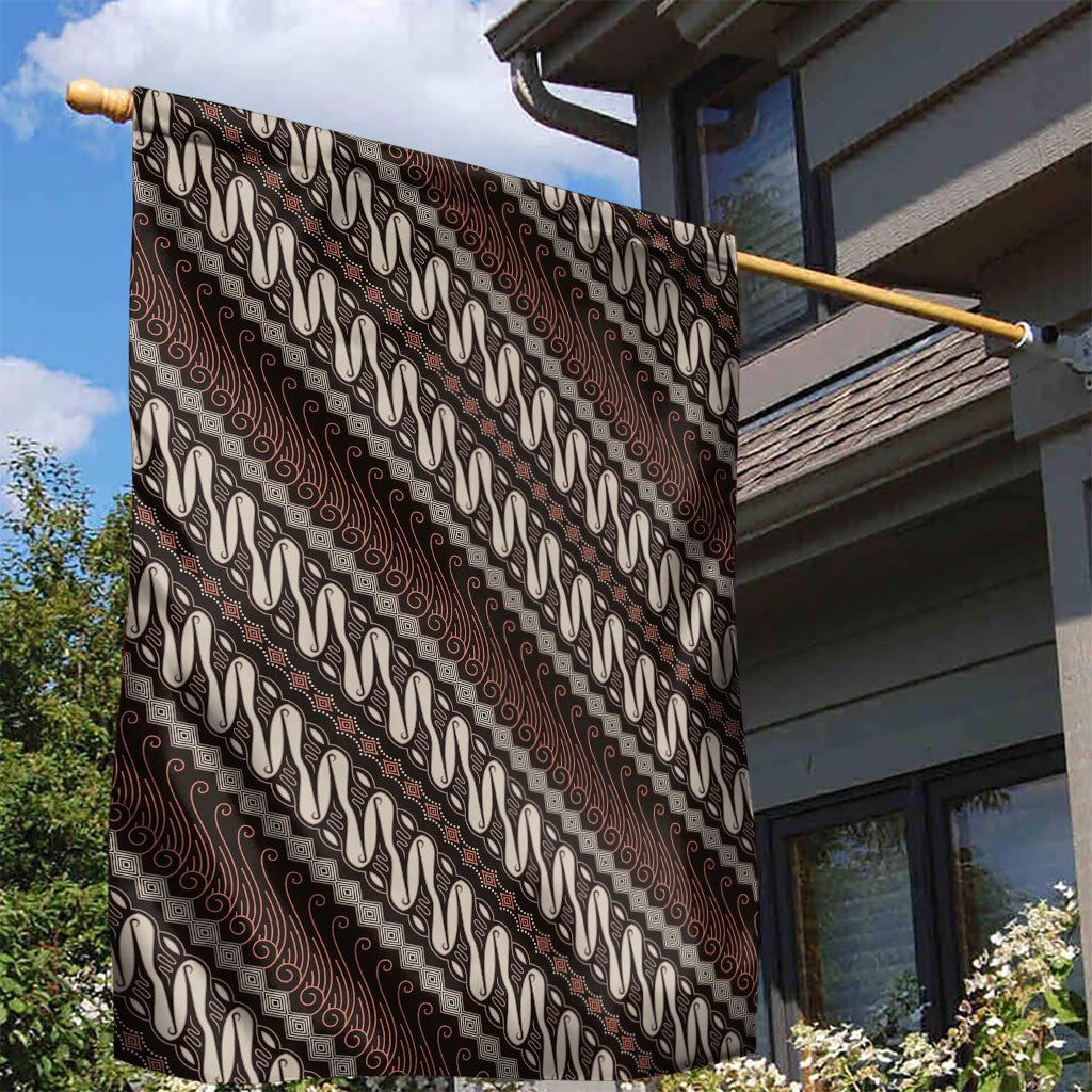Yogyakarta Parang Batik Motifs Garden Flag Indonesian Traditional Pattern