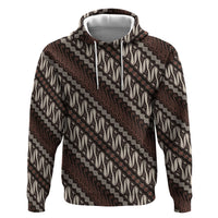 Yogyakarta Parang Batik Motifs Hoodie Indonesian Traditional Pattern