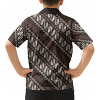 Yogyakarta Parang Batik Motifs Kid Hawaiian Shirt Indonesian Traditional Pattern LT01 - Polynesian Pride