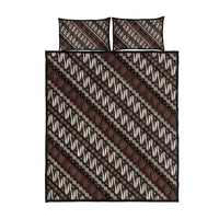 Yogyakarta Parang Batik Motifs Quilt Bed Set Indonesian Traditional Pattern