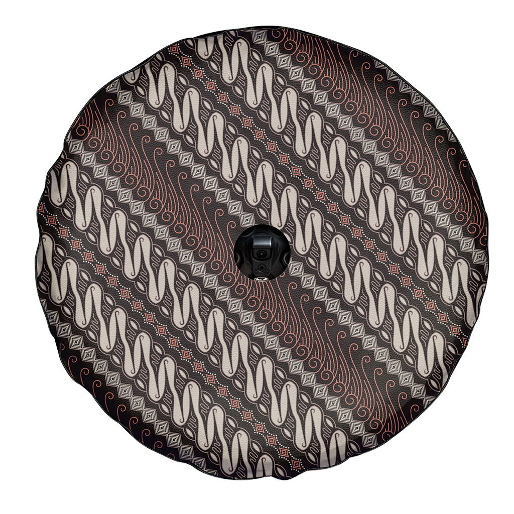 Yogyakarta Parang Batik Motifs Spare Tire Cover Indonesian Traditional Pattern
