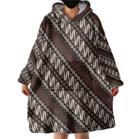 Yogyakarta Parang Batik Motifs Wearable Blanket Hoodie Indonesian Traditional Pattern