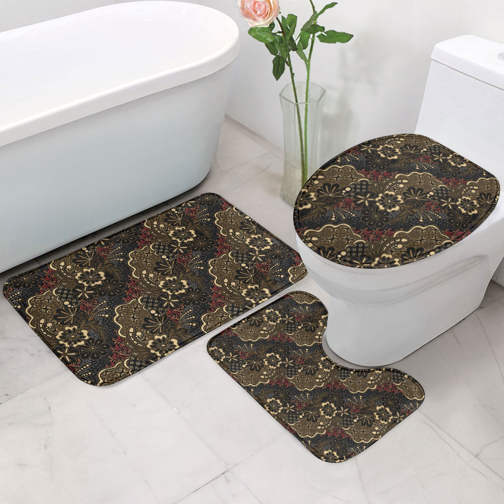 Batik Sekar Jagad Bathroom Set Indonesian Traditional Pattern
