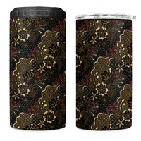 Batik Sekar Jagad 4 in 1 Can Cooler Tumbler Indonesian Traditional Pattern