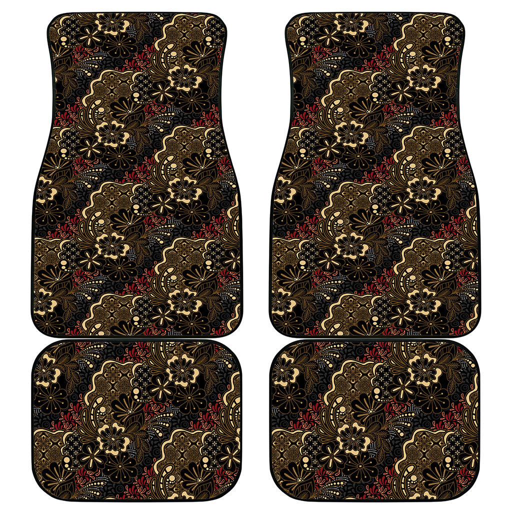 Batik Sekar Jagad Car Mats Indonesian Traditional Pattern