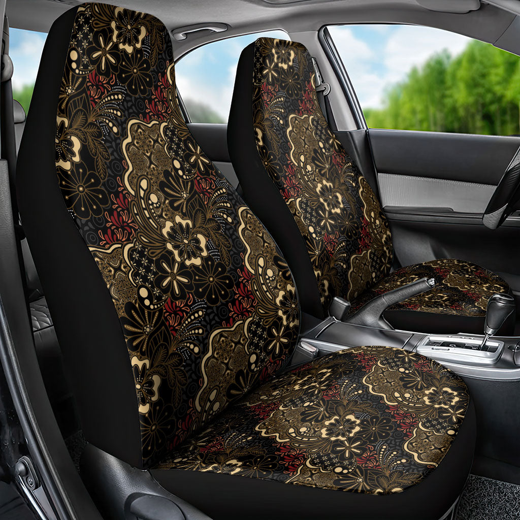 Batik Sekar Jagad Car Seat Cover Indonesian Traditional Pattern